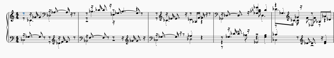 A poor sheet music illustration.