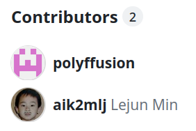 A contributors list that reveals an author’s identity.